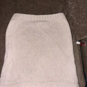 Zara Off-White Textured Knit Top